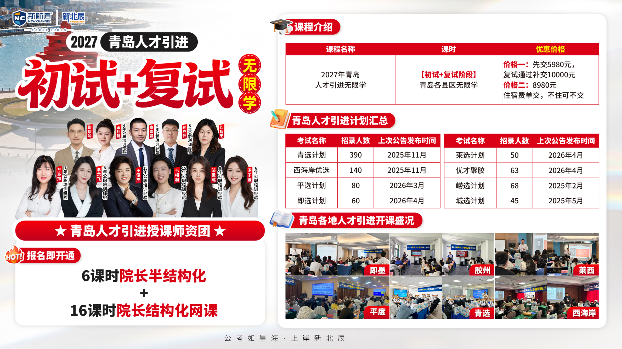 2027青岛人才引进初试复试无限学课程、师资与开课现场